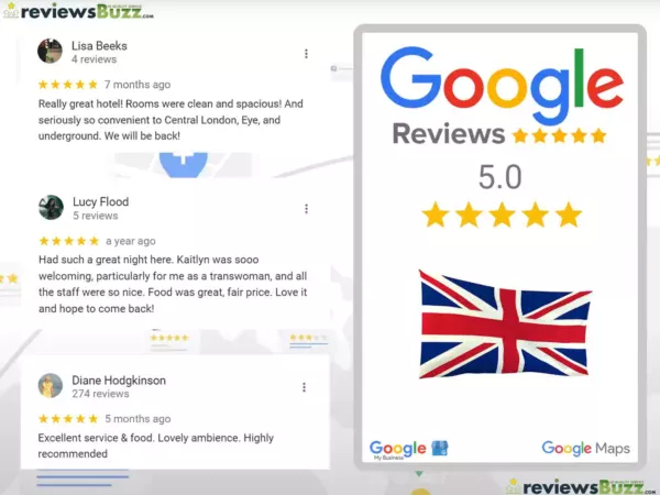 Acheter des avis Google UK Business avec les avis Google